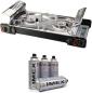 Preview: IMEX stainless steel 2-burner outdoor double gas stove with 4 gas cartridges